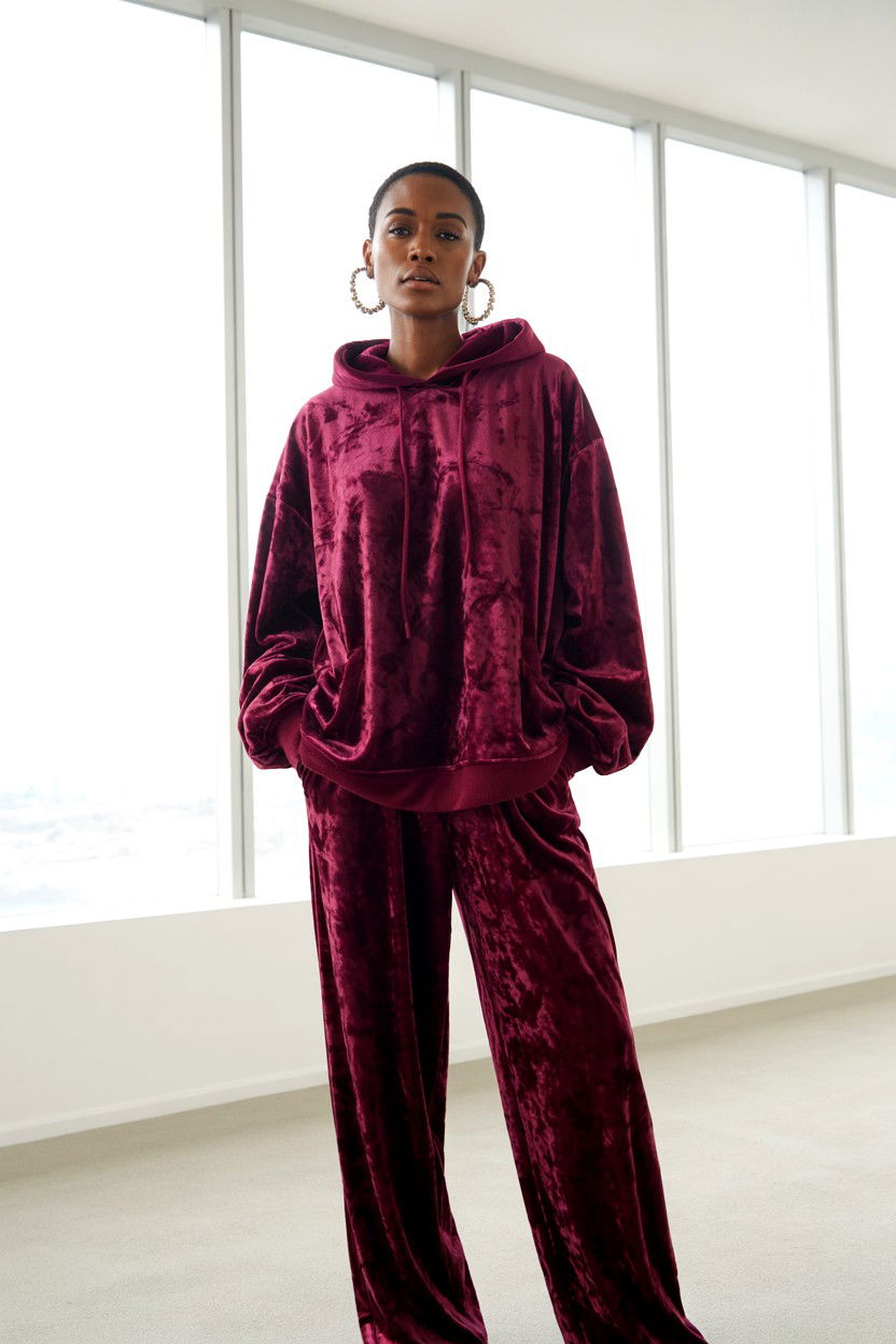 Velvet Jogger Set - 25 Cozy Valentine's Day Outfits