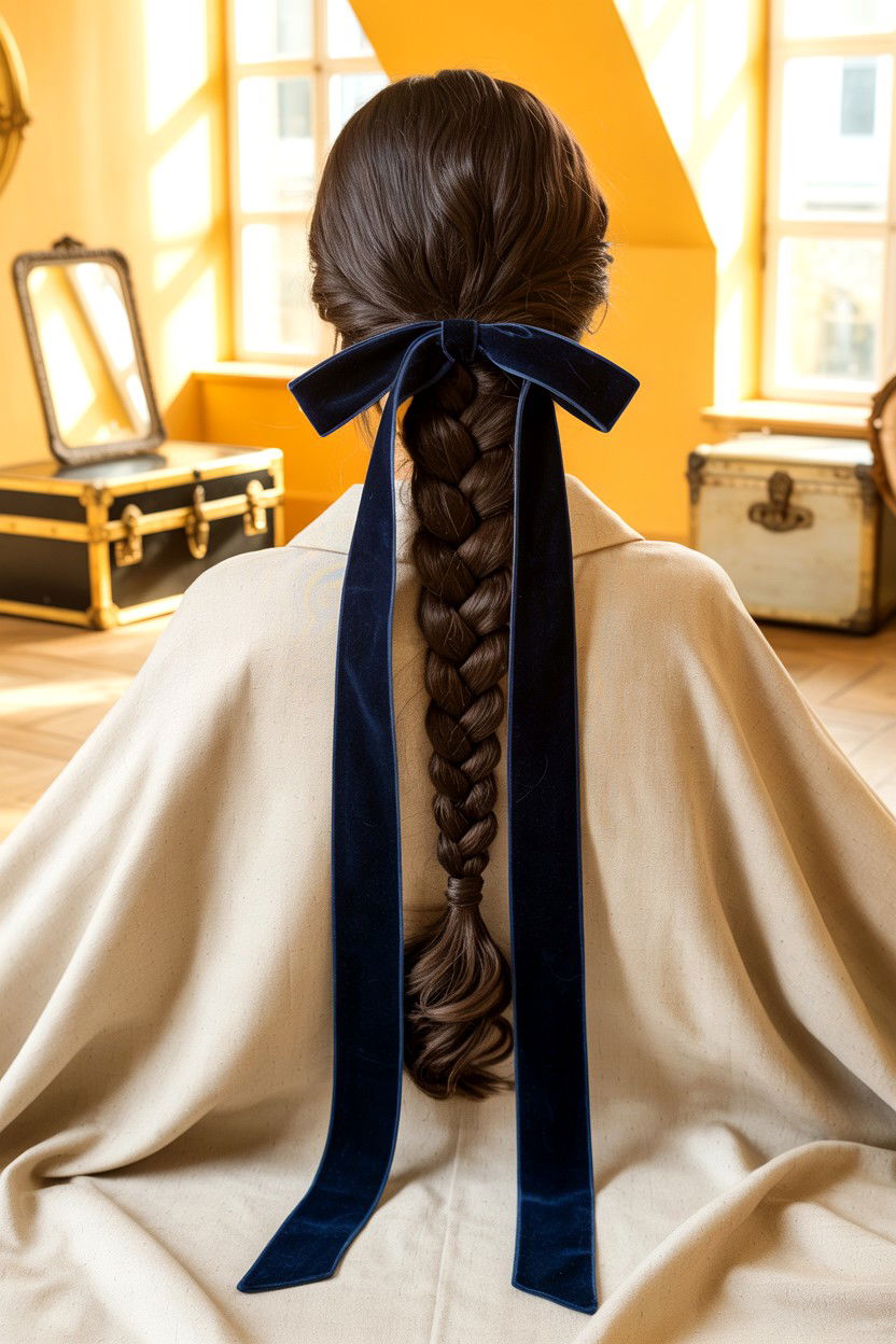 Velvet Ribbon Hair - 25 Dark Academia Valentine's Day Ideas