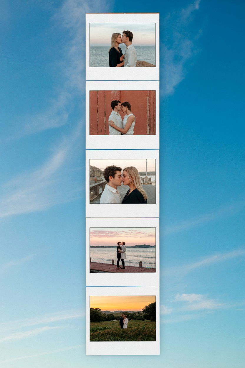 Vertical Panoramic Strip - 25 Valentine's Day Photo Collage Ideas