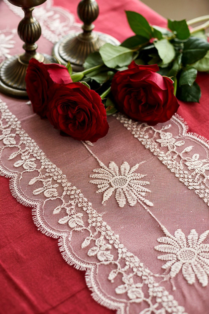 Victorian Lace Table Runner