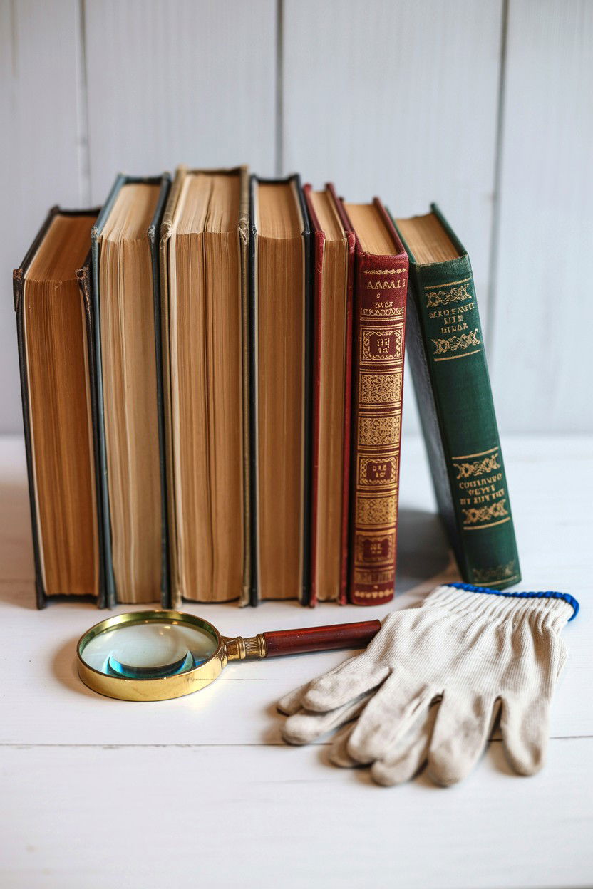 Vintage Book Collection - 25 Valentine's Day Book Lover Gift Basket Ideas