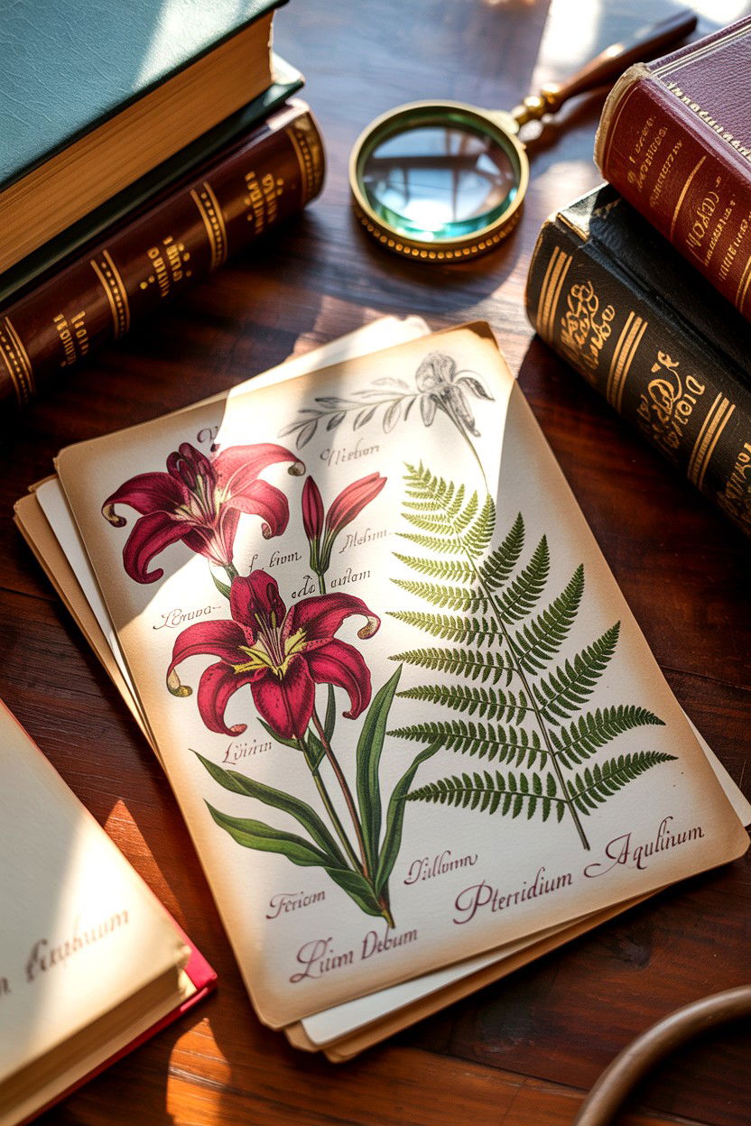 Vintage Botanical Card - 25 Floral Valentine's Day Card Ideas