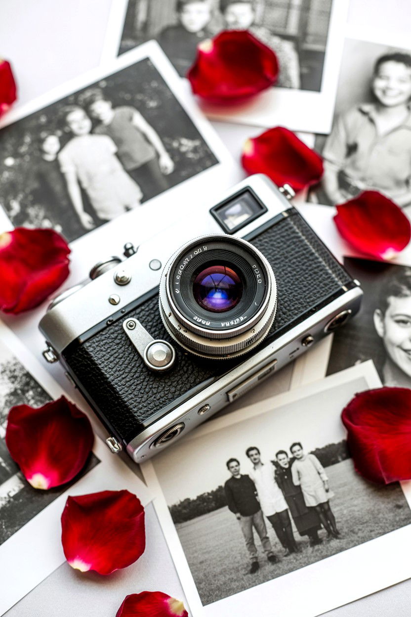 Vintage Camera Backdrop - 25 Vintage Valentine's Day Decorations