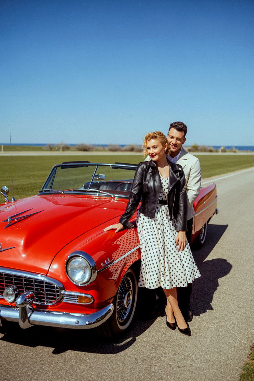 Vintage Car Drive - 25 Valentine's Day Outdoor Photo Ideas