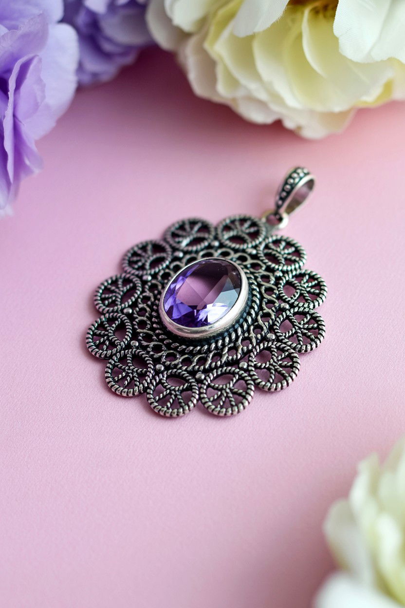 Vintage Filigree Pendant - 25 Valentine's Day Pendant Ideas