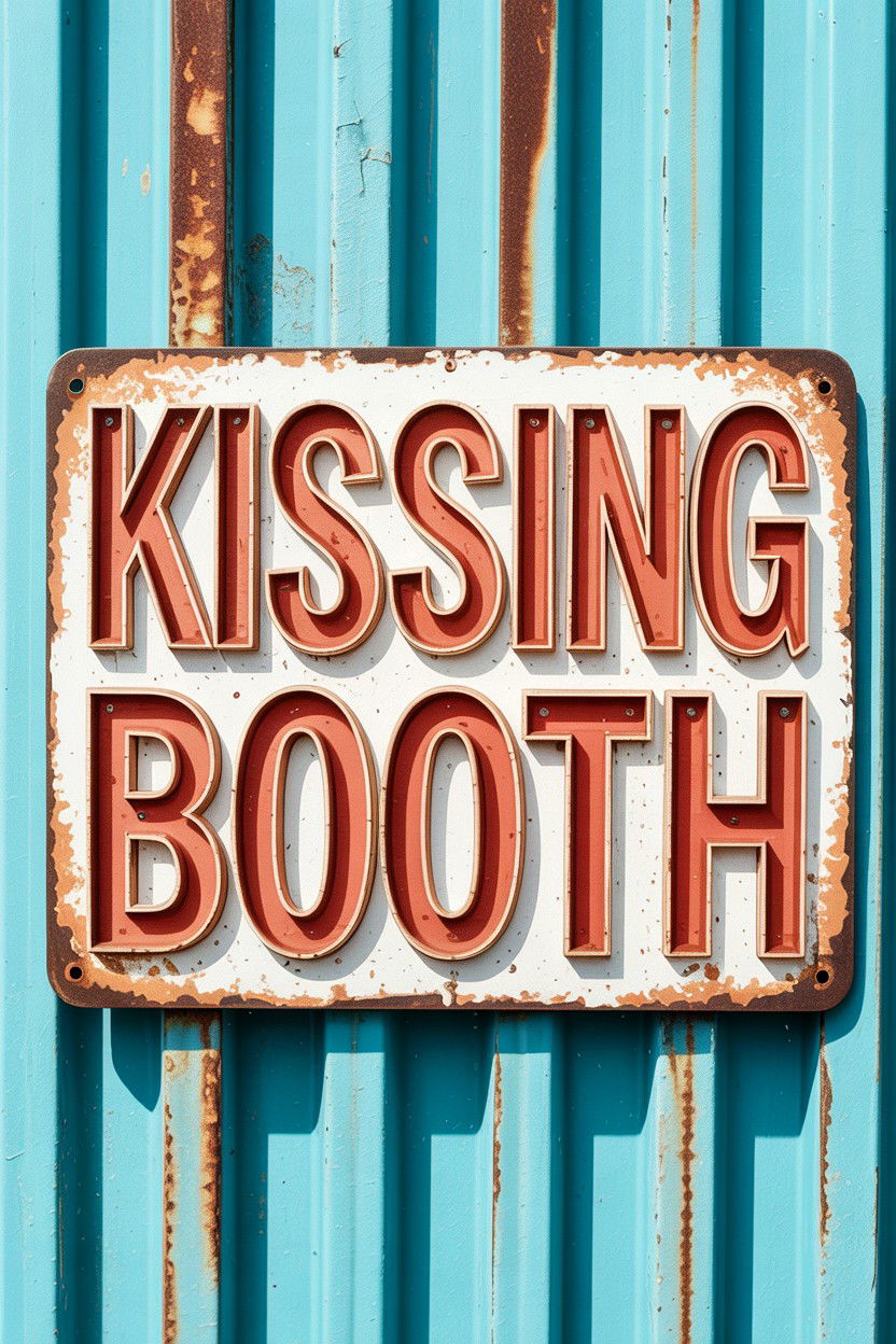 Vintage Metal Sign - 25 Valentine's Day Love Sign Ideas