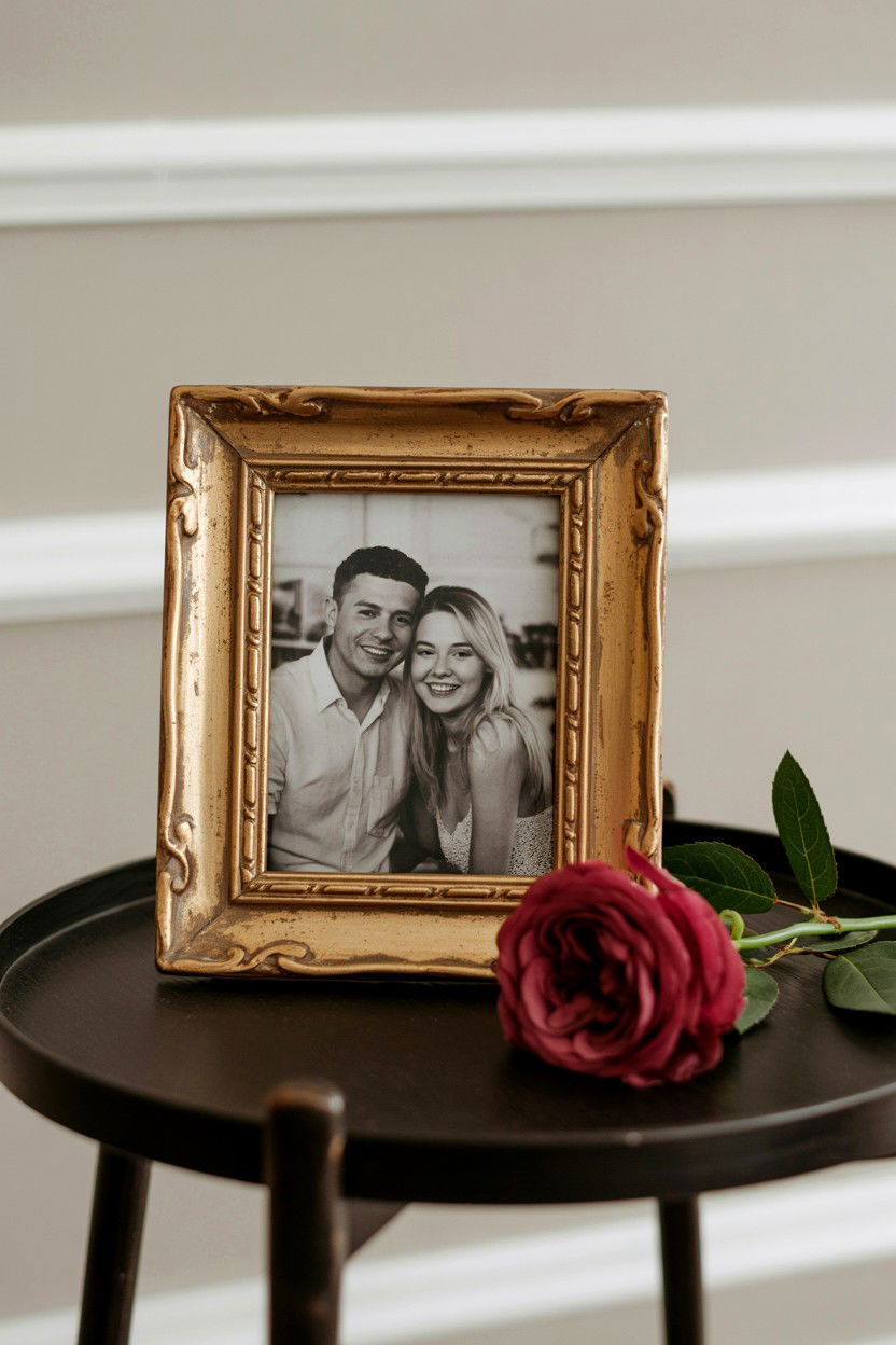 Vintage Picture Frame - 25 Thrifty Valentine's Day Ideas
