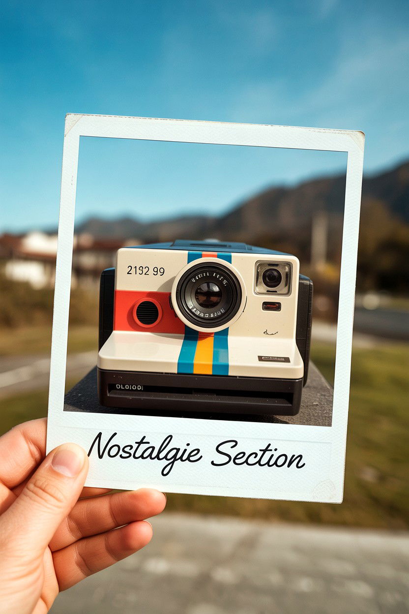 Vintage Polaroid Style Illustration - 25 Valentine's Day Custom Portrait Ideas