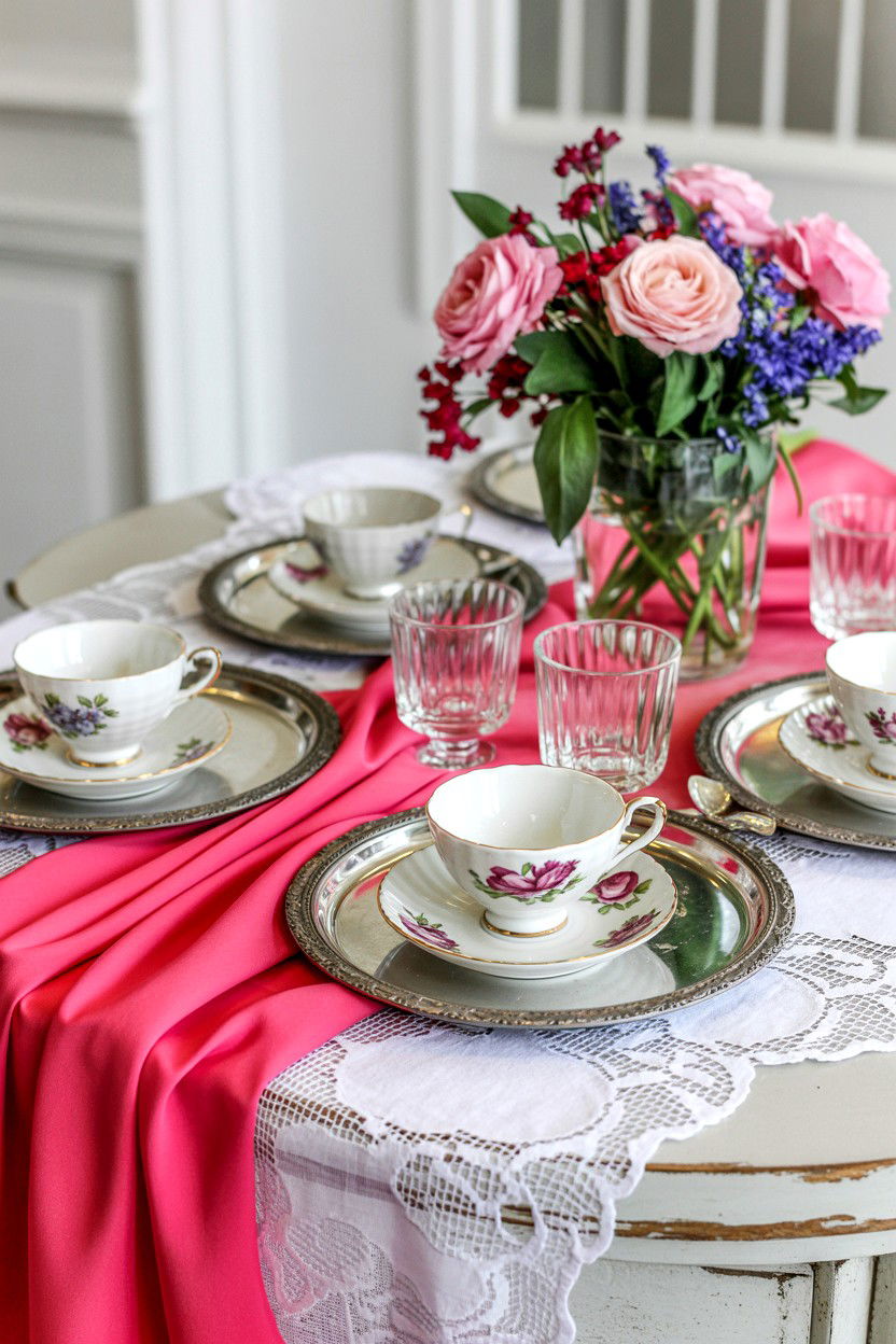 Vintage Tea Party Decor - 25 Valentine's Day Brunch Party Ideas