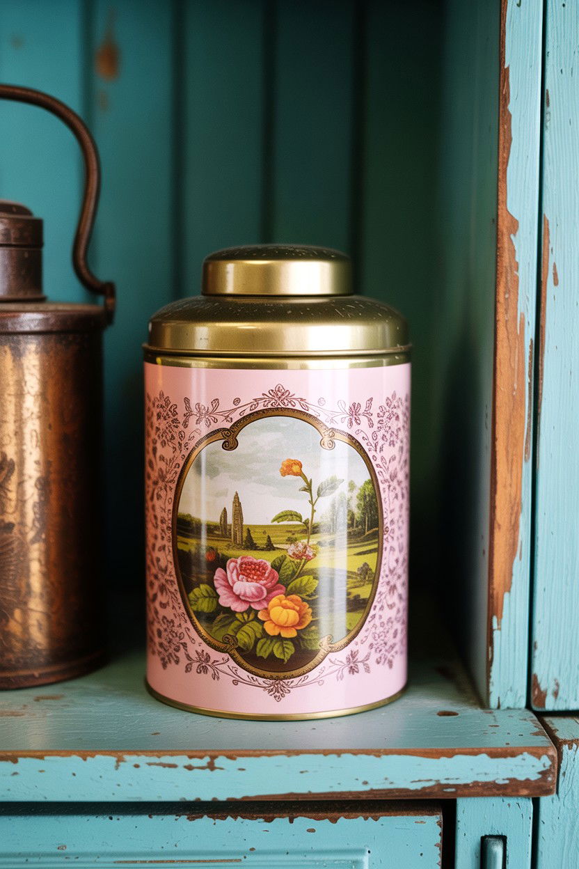 Vintage Tea Tin - 25 Tea Lover Valentine's Day Gifts for Her