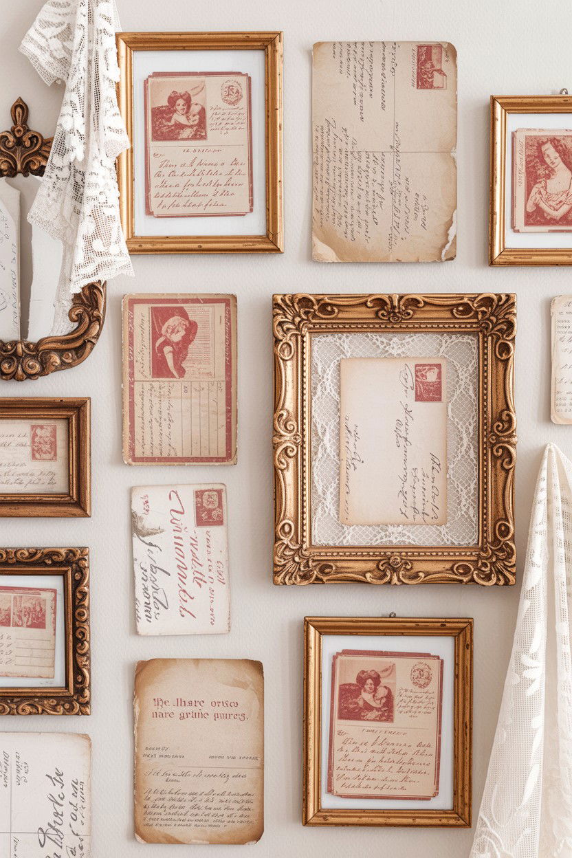 Vintage Valentine Postcards - 25 Valentine's Day Gallery Wall Ideas