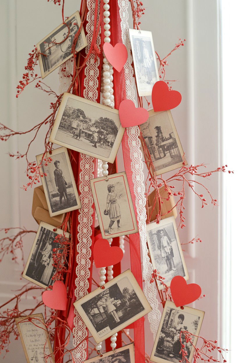 Vintage Valentine Tree - 25 Valentine's Day Tree Decorating Ideas
