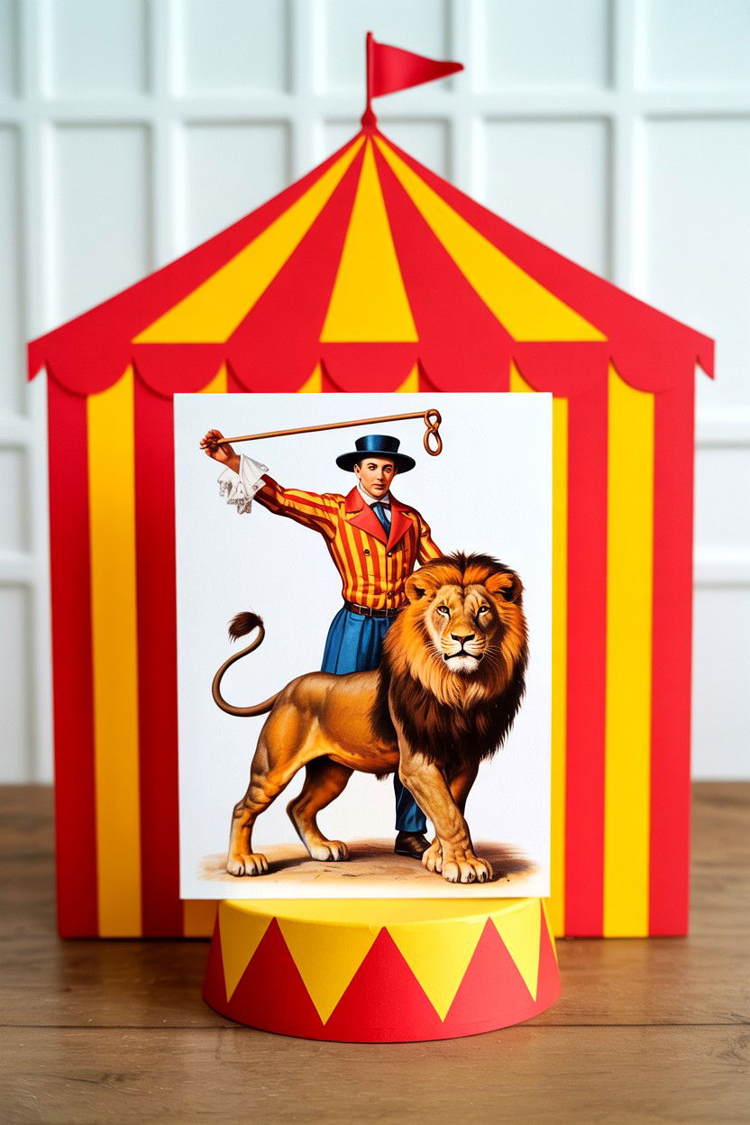 Vintage circus valentine - 25 Vintage Valentine's Day Card Ideas