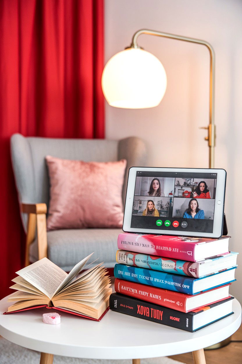 Virtual Book Club - 25 Single Valentine's Day Ideas