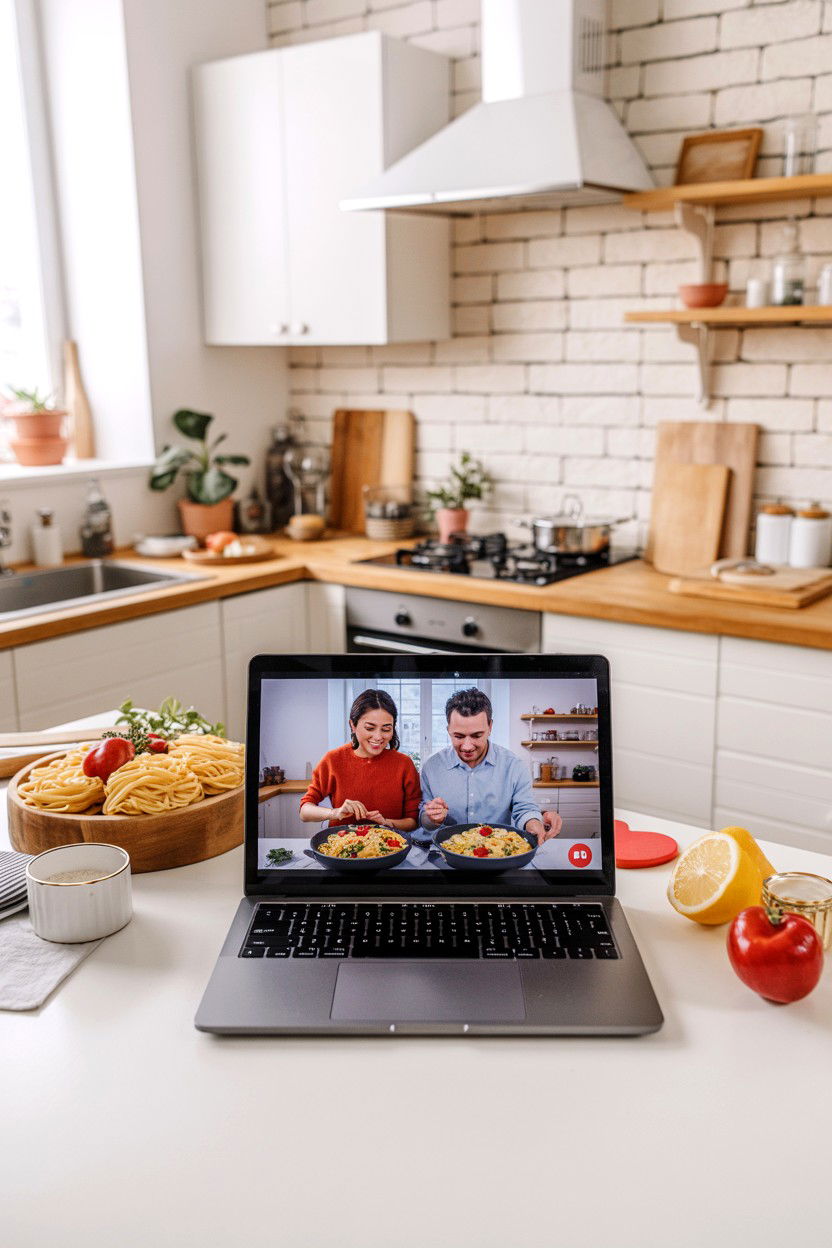 Virtual Cooking Class - 25 Virtual Valentine's Day Ideas