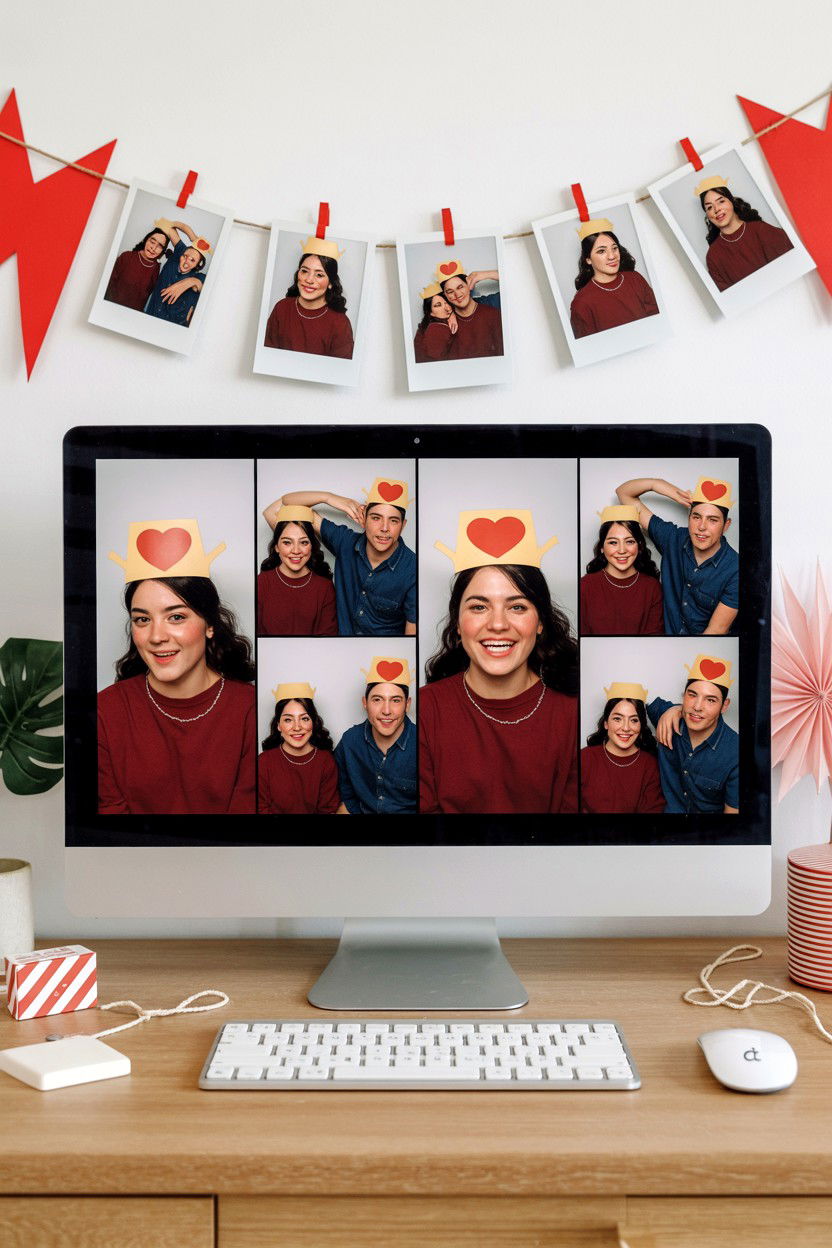 Virtual Photo Booth - 25 Long Distance Valentine's Day Watch Party Ideas