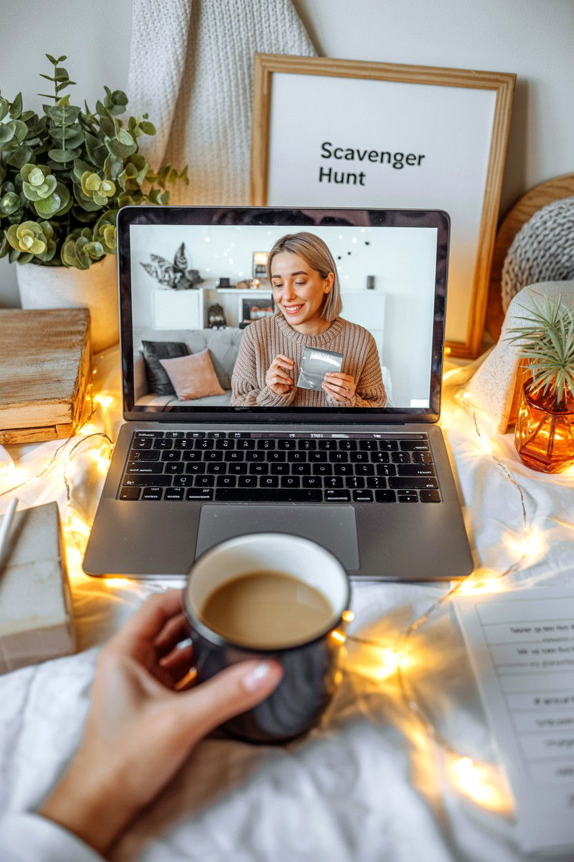 Virtual Scavenger Hunt - 25 Long Distance Valentine's Day Countdown Ideas