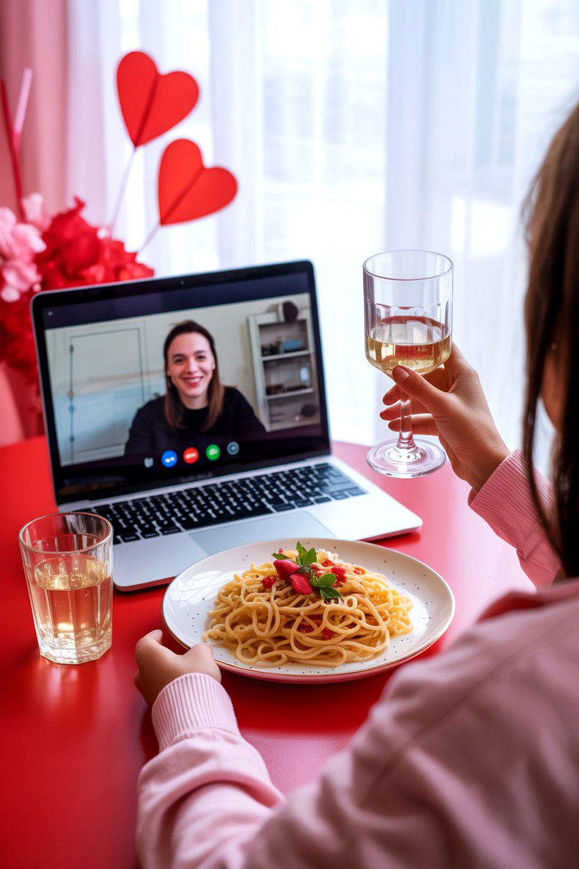 Virtual Valentines Day Date - 25 Valentine's Day Ideas for College Students