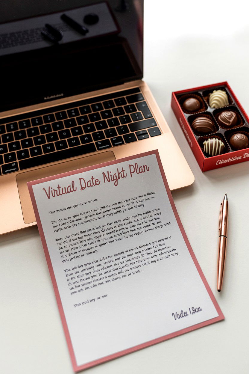 Virtual date plan - 25 Long Distance Valentine's Day Letter Ideas