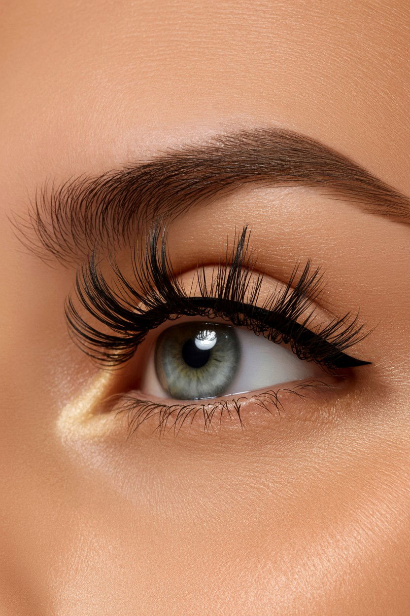 Voluminous Center Lashes - 25 Valentine's Day Doe Eye Makeup