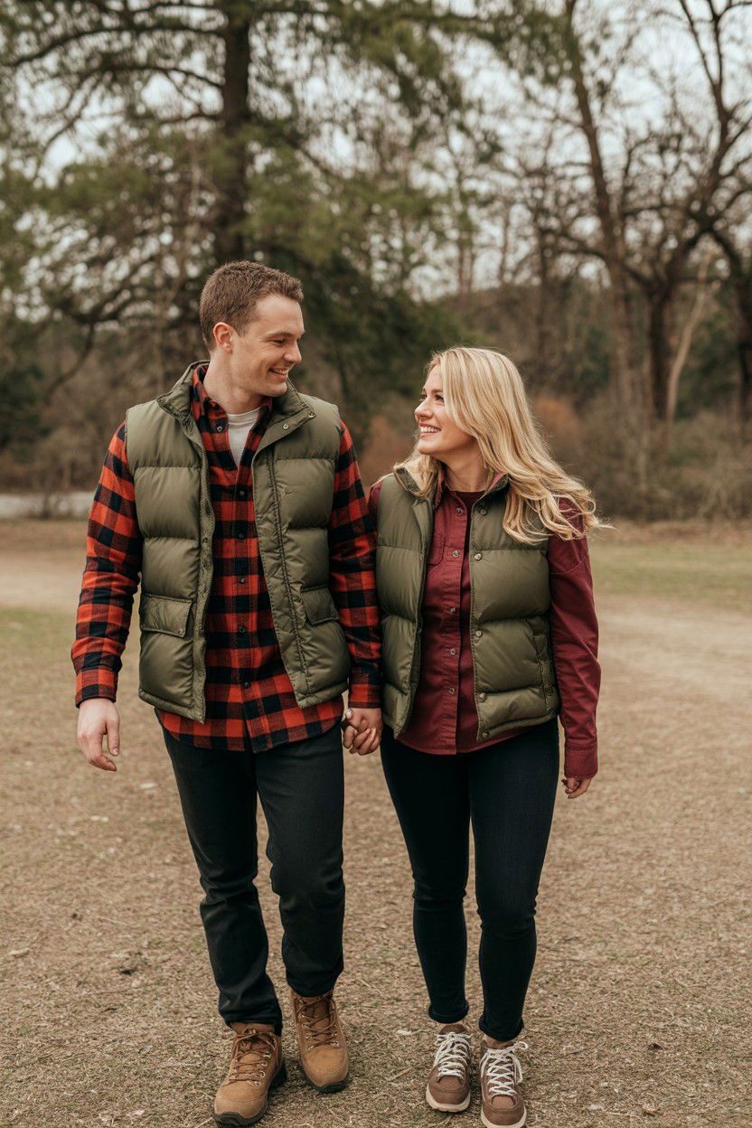 Walking Through Woods - 25 Valentine's Day Candid Photo Ideas