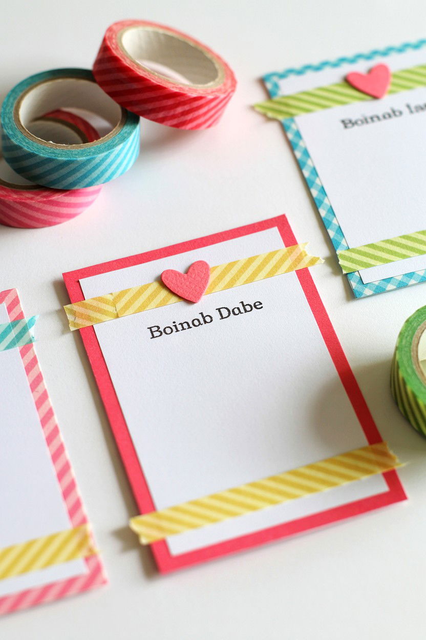 Washi Tape Decoration - 25 Valentine's Day 52 Reasons Deck Ideas
