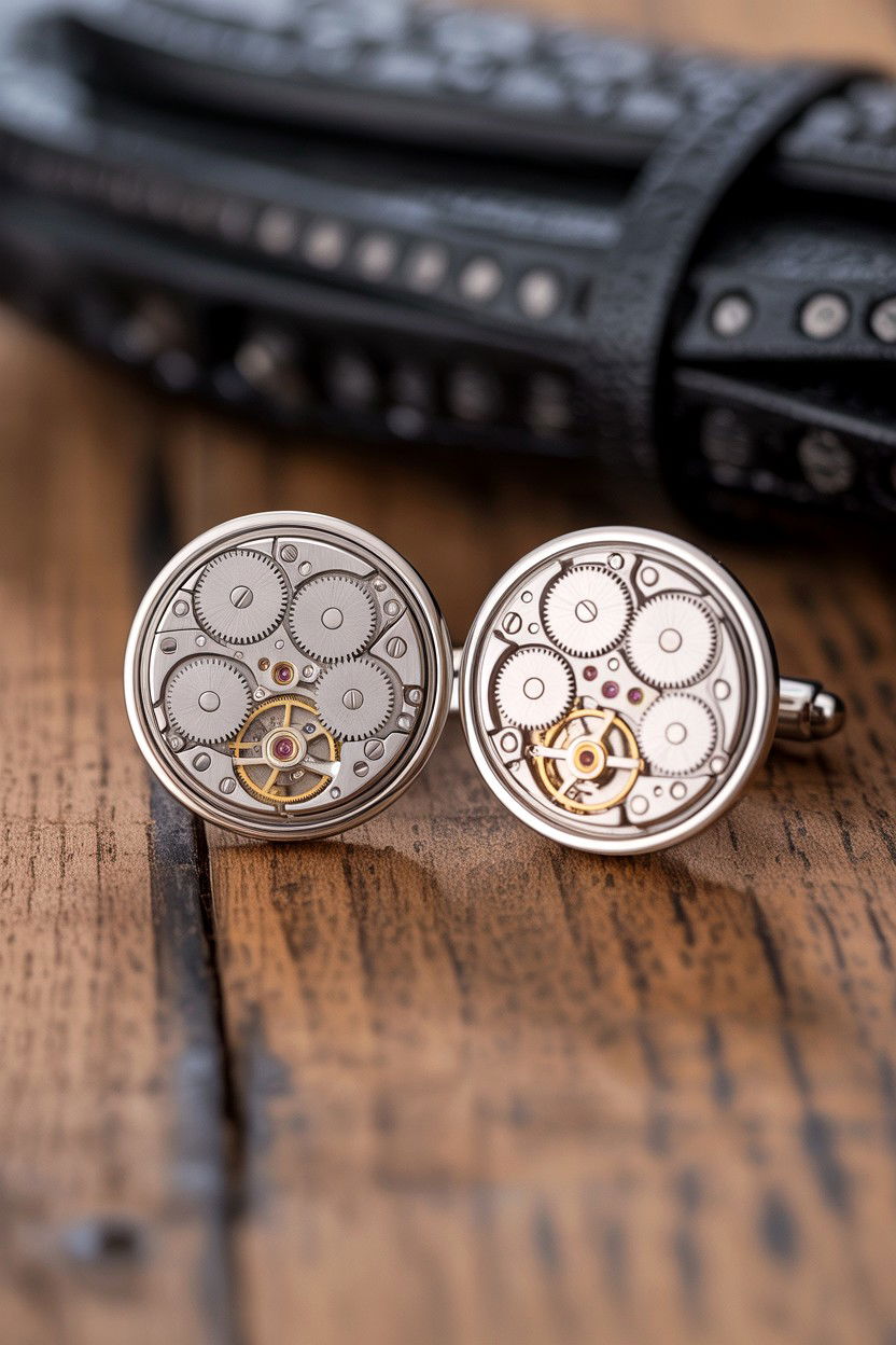 Watch Movement Cufflinks - 25 Watch Lover Valentine's Day Gifts