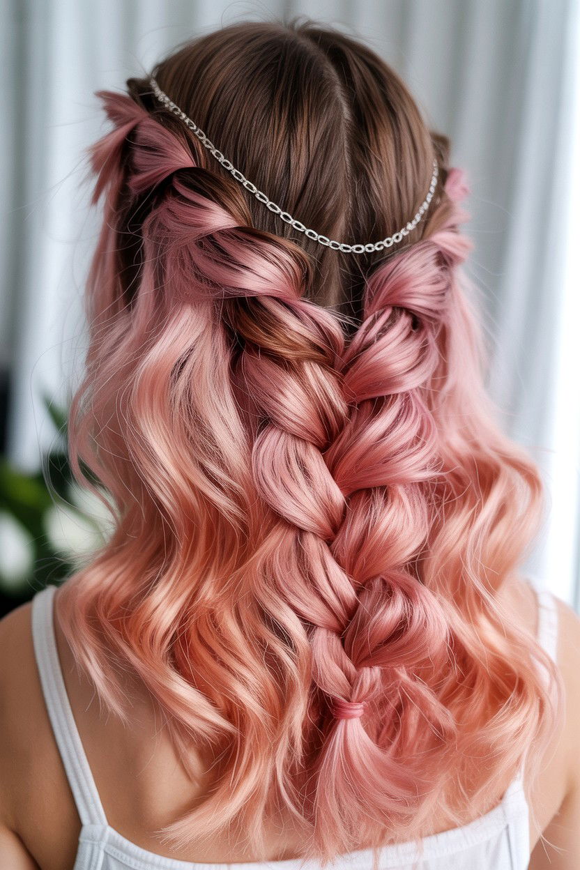 Waterfall Braid - 25 Valentine's Day Hair Tutorials
