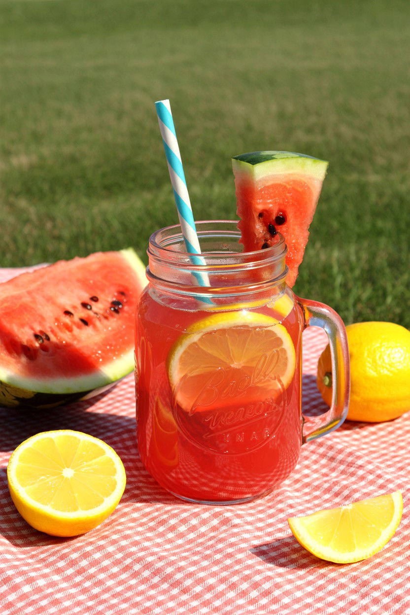 Watermelon Lemonade - 25 Valentine's Day Red Drink Ideas