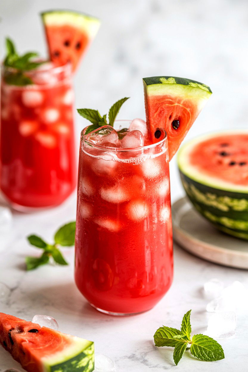 Watermelon Mint Cooler - 25 Valentine's Day Cocktail Recipes