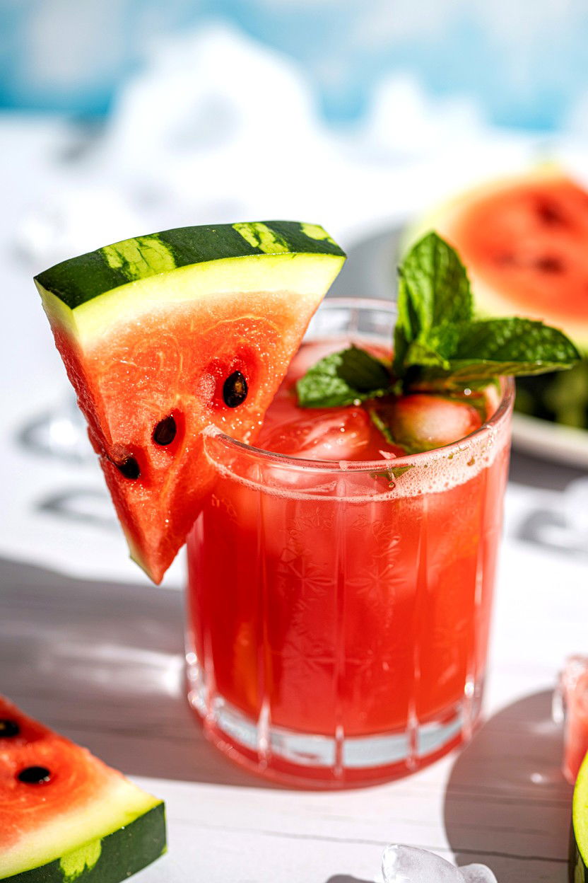 Watermelon Mint Mocktail - 25 Valentine's Day Mocktail Ideas