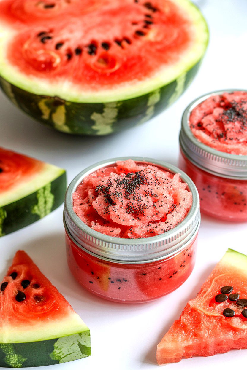 Watermelon Sugar Scrub - 25 Valentine's Day Body Scrub Ideas