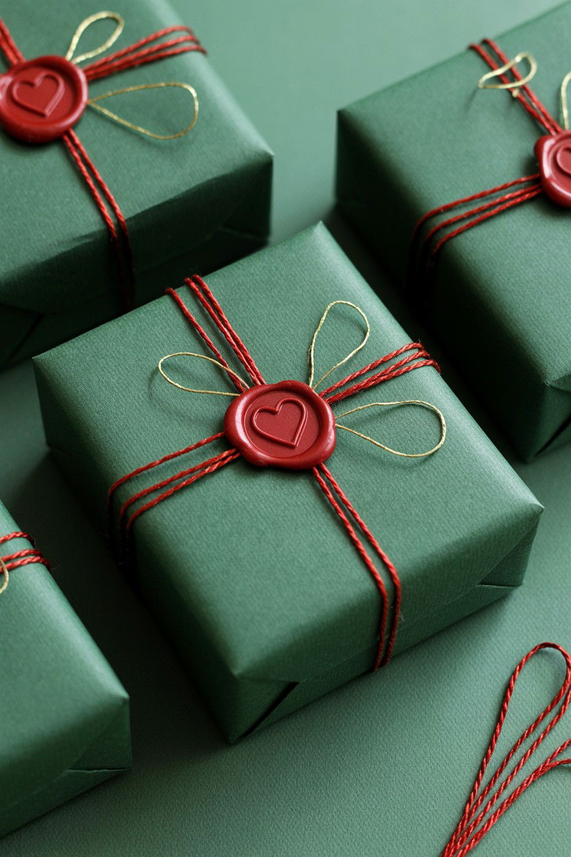 Wax Seal Gift Packaging - 25 Valentine's Day Wrapping Paper Ideas