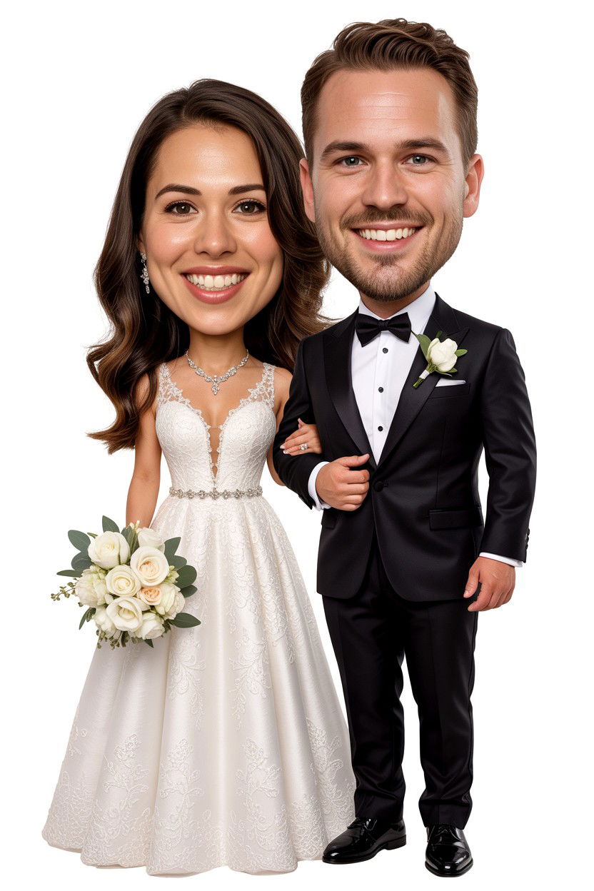 Wedding Style Caricature - 25 Valentine's Day Caricature Gift Ideas