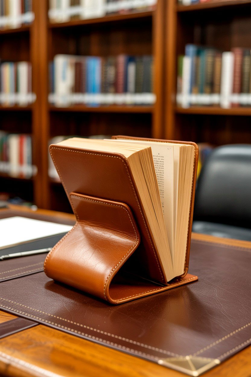 Weighted Leather Book Page Holder - 25 Book Lover Valentine's Day Gifts