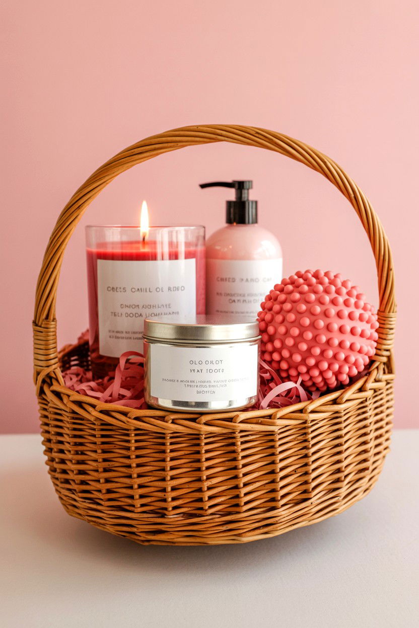 Wellness Gift Basket - 25 Valentine's Day Office Surprise Ideas