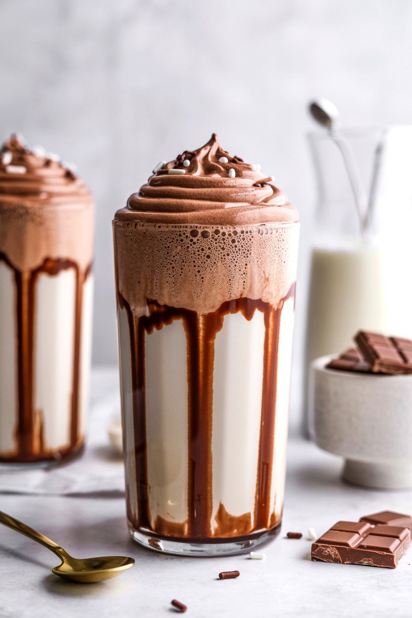 Whipped Hot Chocolate - 25 Valentine's Day Hot Chocolate Recipes