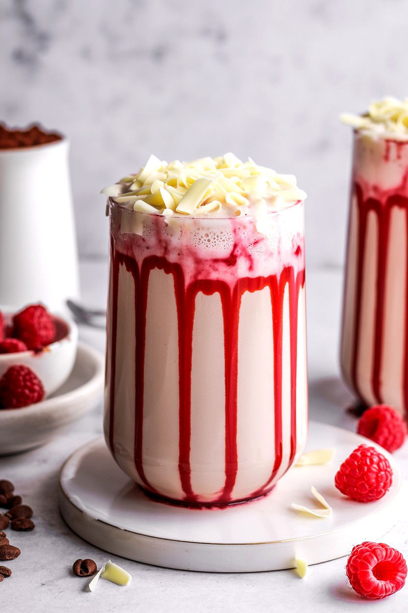 White Chocolate Raspberry Mocha - 25 Valentine's Day Coffee Drink Ideas