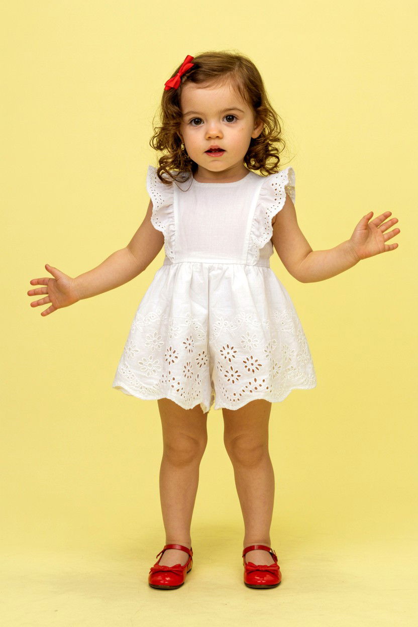 White Eyelet Romper - 25 Valentine's Day Romper Ideas