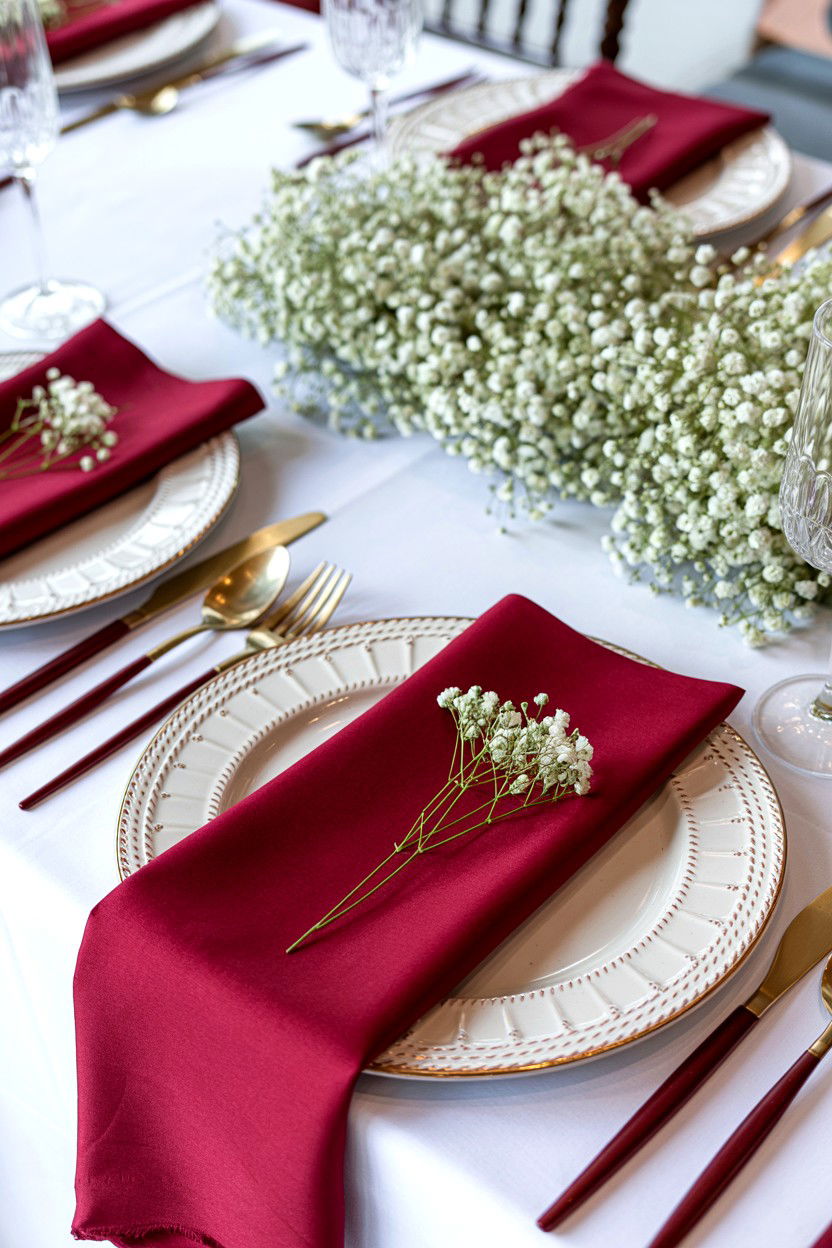White Lace Charger - 25 Valentine's Day Charger Plate Ideas