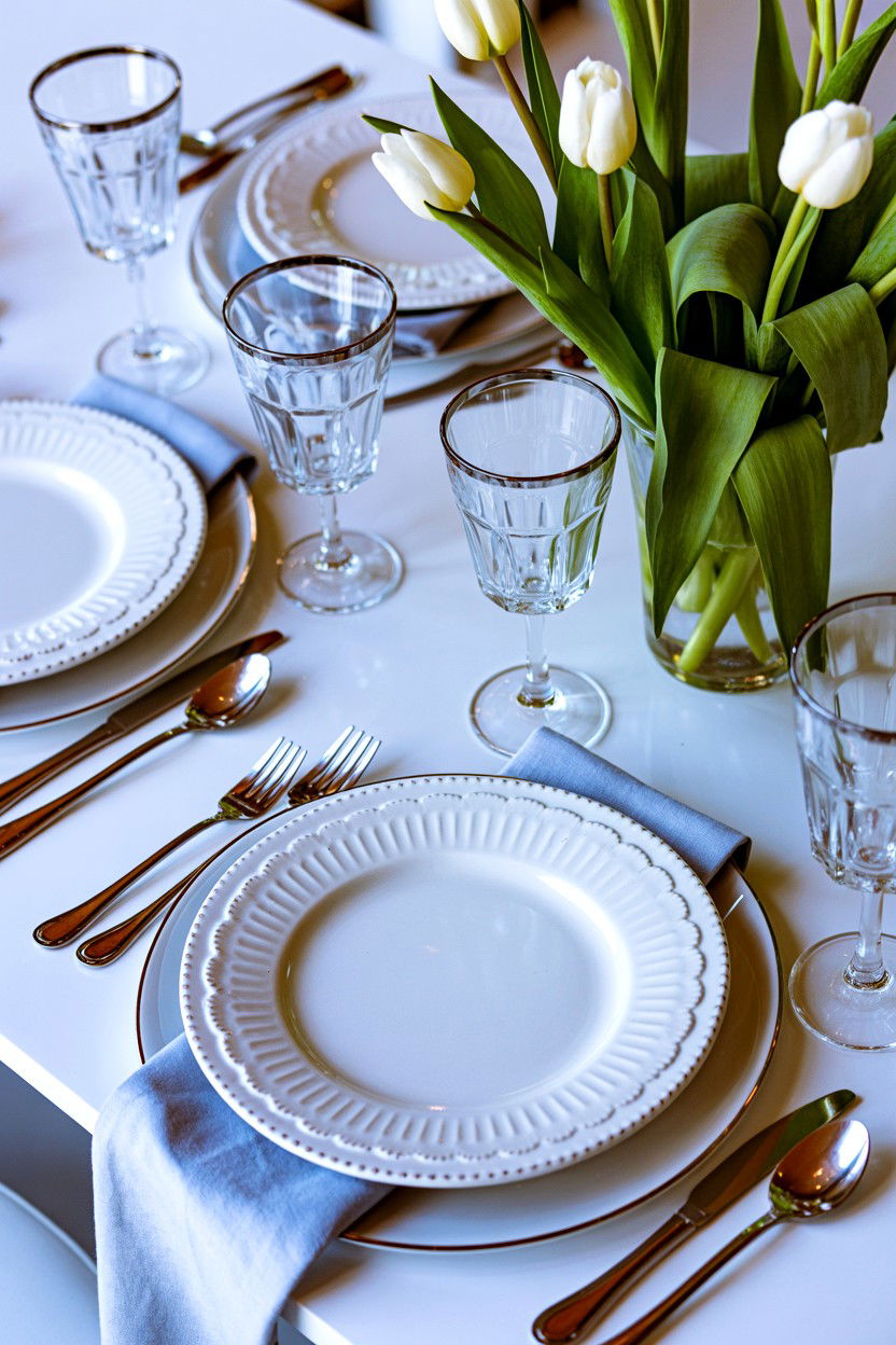 White Lace Plates - 25 Valentine's Day Dinnerware Ideas