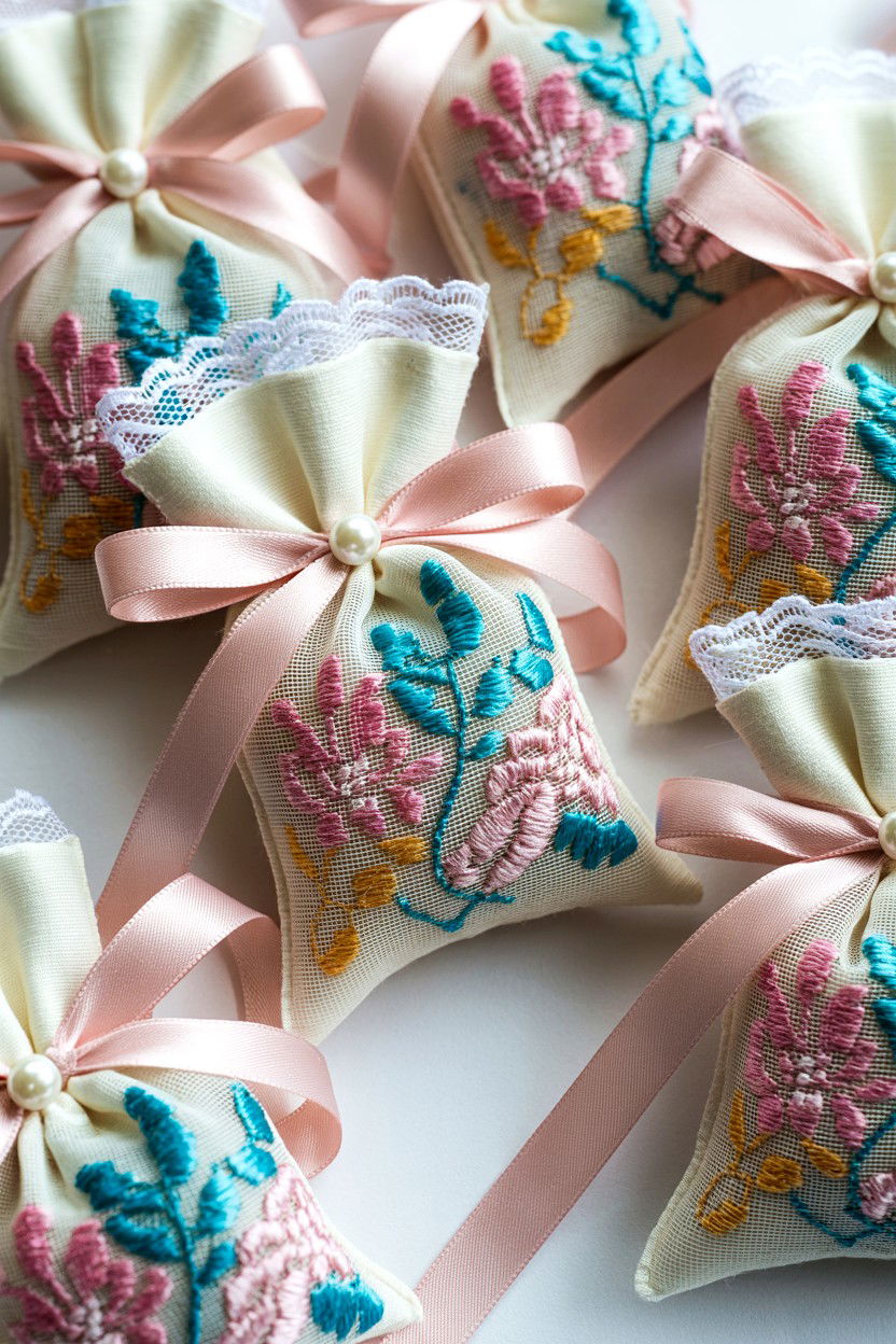 White Lace Sachet - 25 Valentine's Day Potpourri Ideas