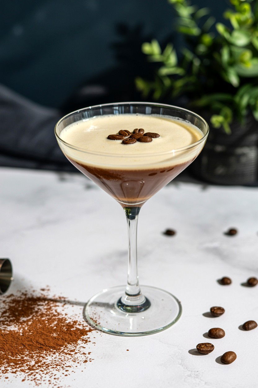 White Mocha Martini - 25 Valentine's Day Martini Ideas