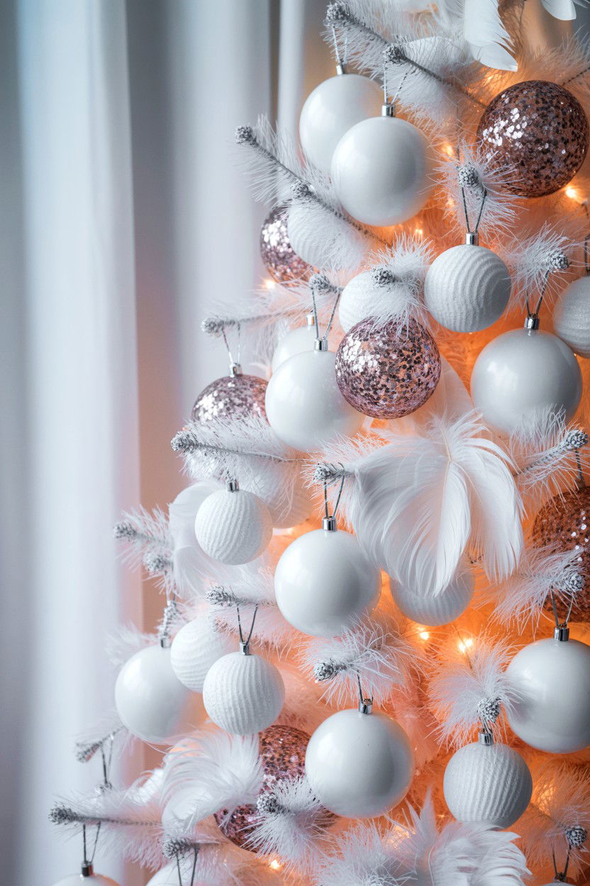 White Valentine Tree - 25 Valentine's Day Tree Decorating Ideas