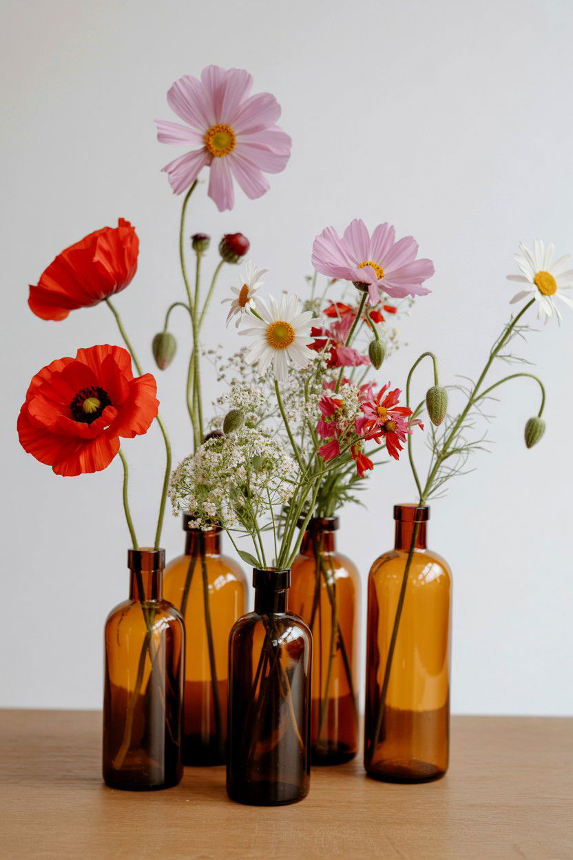 Wildflower Centerpiece - 25 Valentine's Day Wedding Flower Ideas