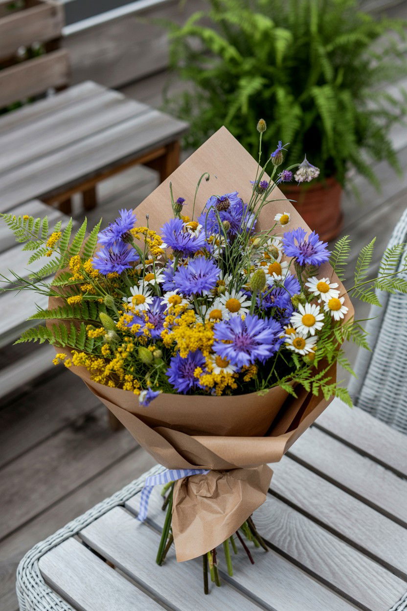 Wildflower Garden Bouquet - 25 Valentine's Day Flower Gift Ideas