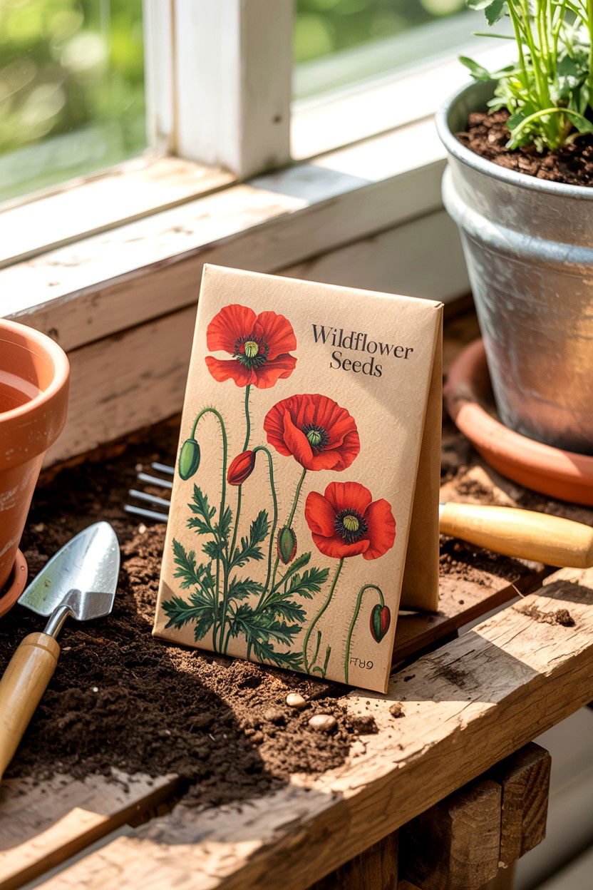 Wildflower Seed Packet - 25 Cottagecore Valentine's Day Ideas