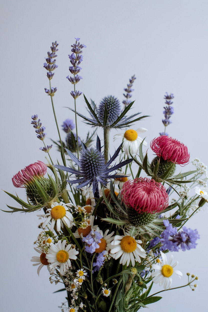 Wildflower wedding bouquet - 25 Valentine's Day Wedding Bouquet Ideas