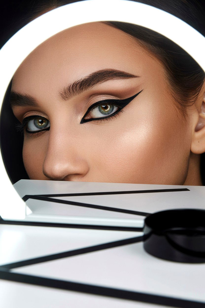 Winged Eyeliner - 25 Easy Valentine's Day Makeup Looks