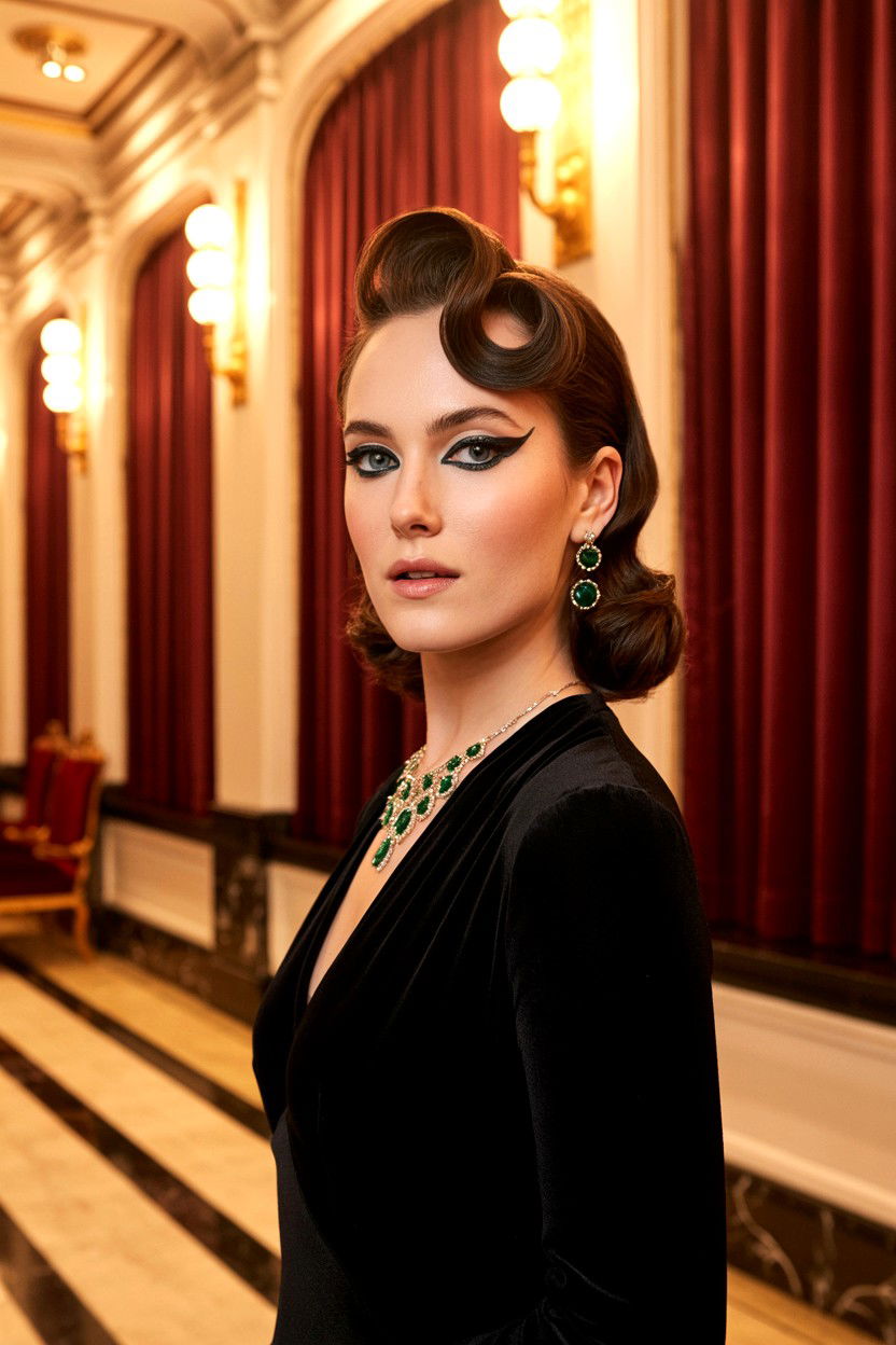 Winged eyeliner - 25 Glamorous Valentine's Day Makeup